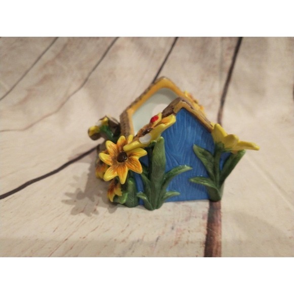 Charming Tails Birdhouse Votive Candleholder Fitz And Floyd Spring Garden Mouse - Picture 5 of 7